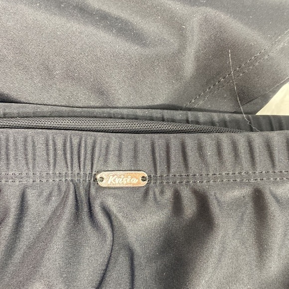 2 pc black tankini with Skort bottom in black - Picture 3 of 6